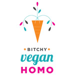 bitchy vegan homo logo